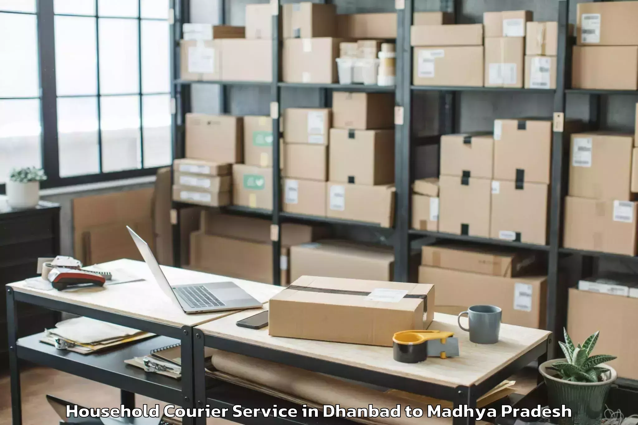 Efficient Dhanbad to Ujjain Household Courier